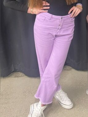 Purple Wide-Leg Women’s Jeans